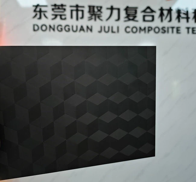 Carbon fiber sheet with 3D effect surface